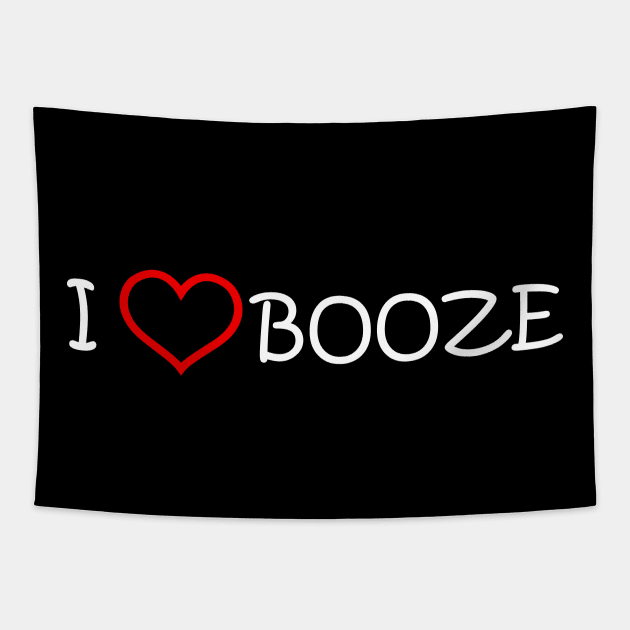 I Love Booze Tapestry by abc4Tee