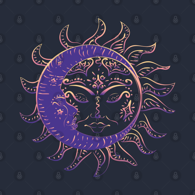 Tattoo sleeping sun and moon - Sun And Moon - Tapestry | TeePublic