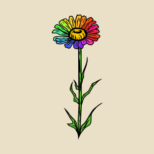 Rainbow Gerbera Daisy T-Shirt