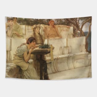 Sappho and Alcaeus by Sir Lawrence Alma-Tadema Tapestry