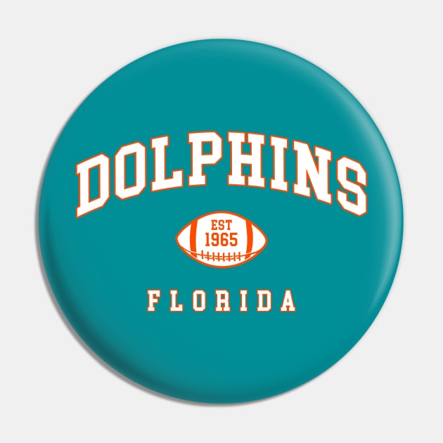 The Dolphins Pin by CulturedVisuals