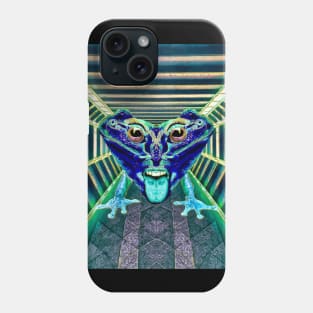 Two faces frog alien Phone Case