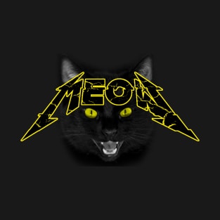 meowtallica, cool design for cat and rock lover T-Shirt