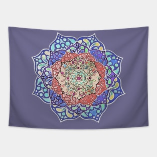 Rosy Mandala Tapestry