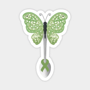 Butterfly Spoon Awareness Ribbon! (Green) Magnet