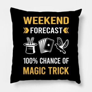 Weekend Forecast Magic Tricks Magical Trick Magician Pillow