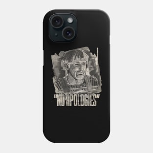 No Apologies Watercolor Vintage BW Phone Case