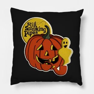 Vintage Halloween Still Smoking Pipes Pillow