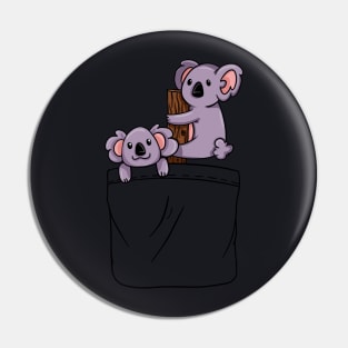 Kawaii Cute Koala Pocket Shirt Pin