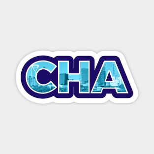 Charlotte Hornets CHA Skyline Magnet