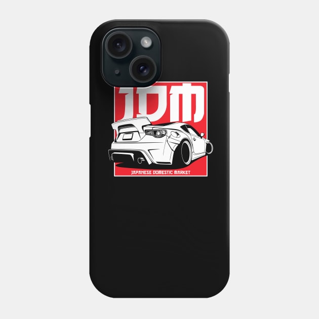 JDM Tuning & Drift Car GT 86 Fan Phone Case by Automotive Apparel & Accessoires