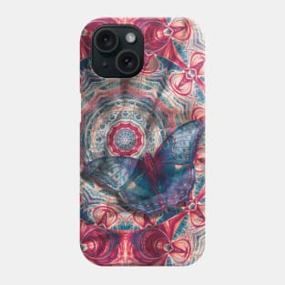 Luminous camouflaged butterfly Phone Case