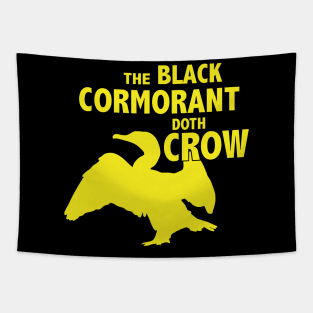 The Black Cormorant Doth Crow - Yellow Tapestry