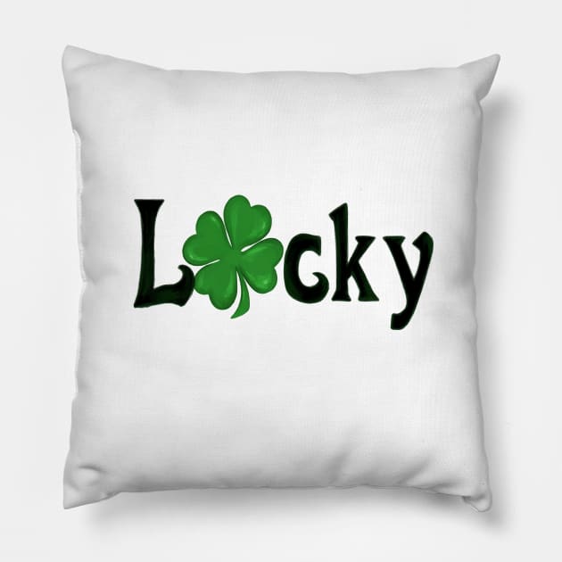 St.Patrick 's Day Print Label Pillow by annaprint