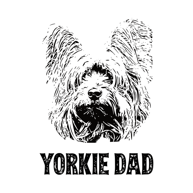 Yorkie Dad Yorkshire Terrier by DoggyStyles