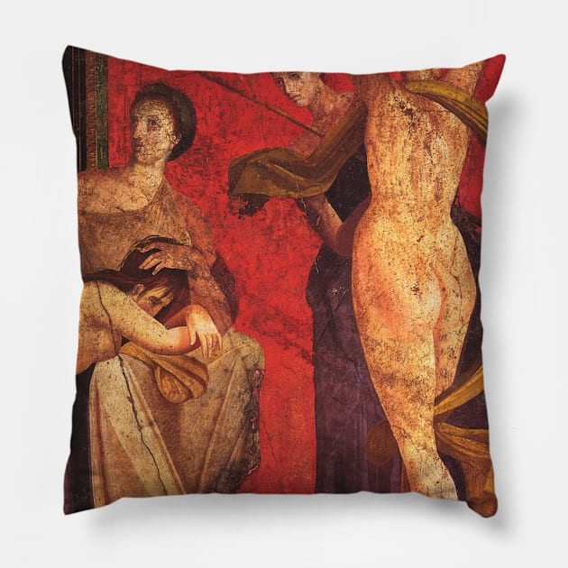 Consolatio - Villa dei misterii Pillow by Mosaicblues