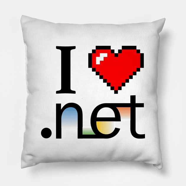 I love DotNet Pillow by Sweetlord