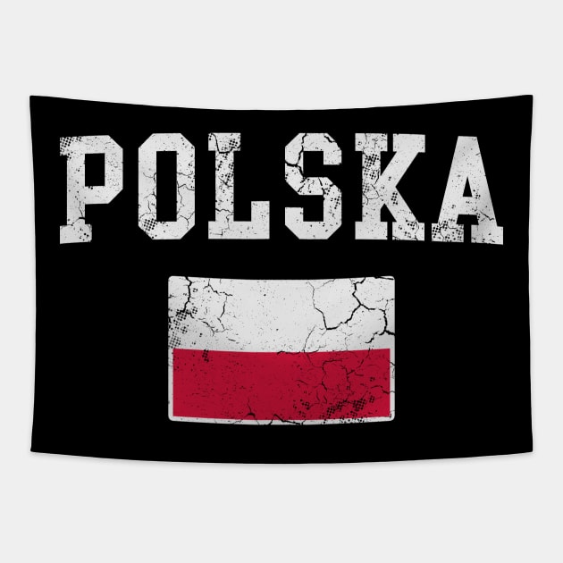 Polska Flag Poland Polish Family Heritage Tapestry by E