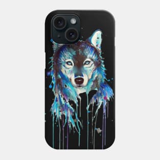 Splash artwork Wolf Phone Case