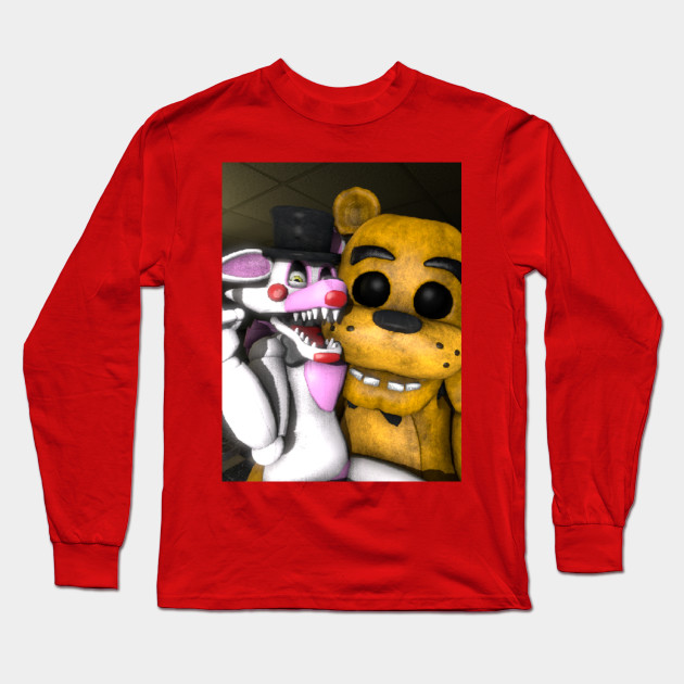 Golden X Freddy Mangle Go Chek Yout My Roblox Porfile Babio10 Golden X Freddy Mangle Long Sleeve T Shirt Teepublic - golden freddy shirt roblox