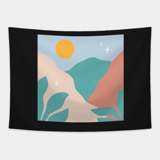 boho/groovy nature sun plants design Tapestry