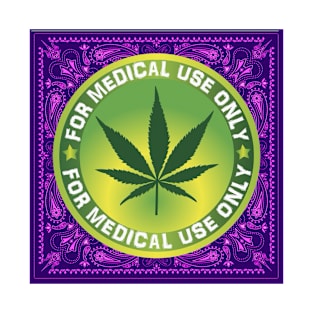 Purple Medical Marijuana Bandana T-Shirt