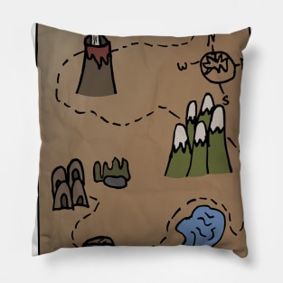 Treasure Map by Kids (colour) Pillow