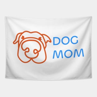 Dog Mom Design: Adorable and Funny Artwork for Dog Lovers on T-Shirts, Mugs, and More Tapestry