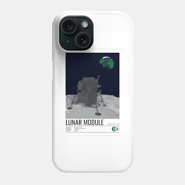 Apollo 11 Lunar Module Phone Case by Walford-Designs