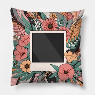 photography with flowers Pillow