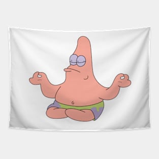 patrick star doing yoga Tapestry