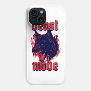 Beast Mode Gym Motivation Red Phone Case