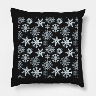 Snowflakes and christmas night Pillow