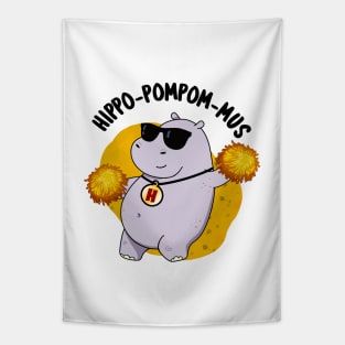 Hippo-pop-amus Funny Hippo Soda Pop Pun Tapestry