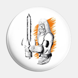 Barbarian Warrior Pin