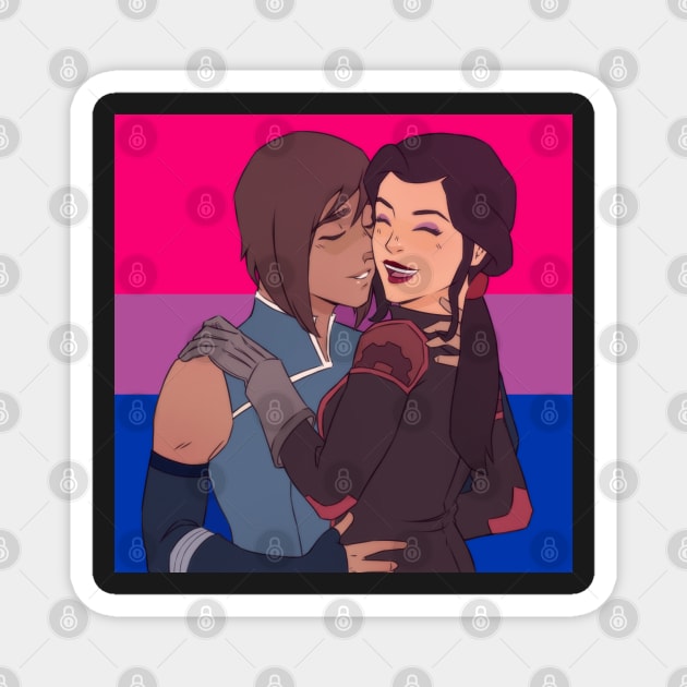 Korrasami Bisexual Flag Magnet by HeyMrDeath