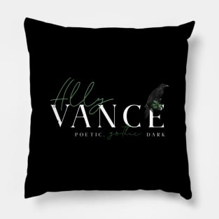 Ally Vance Logo (White) Pillow