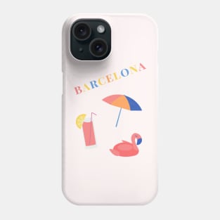 Barcelona Summer Vacation Essentials Phone Case