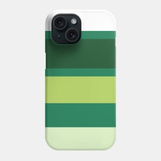 A shocking assortment of Salem, Seafoam Blue, Very Light Green, Cal Poly Pomona Green and June Bud stripes. Phone Case