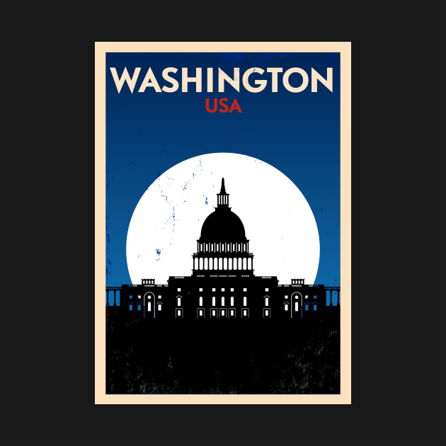 Washington Poster Design by kursatunsal