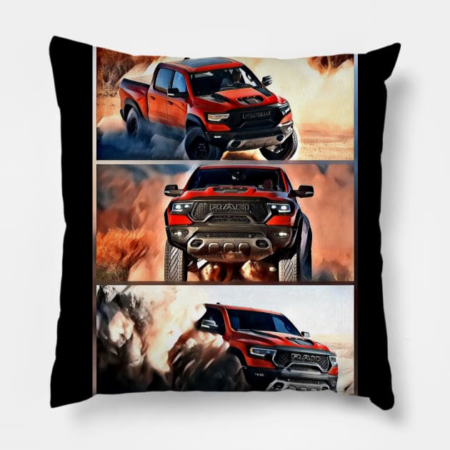 DODGE RAM Pillow by d1a2n3i4l5