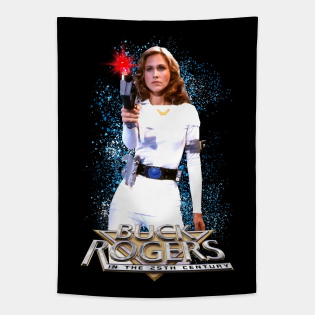 wilma deering laser gun Tapestry by cezzaneartist