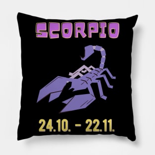 Scorpio Zodiac Astrology Birthday Astrologist Pillow