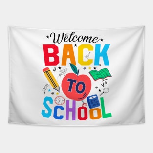 Welcome Back To School First Day Of School Students Teachers Tapestry