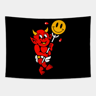 Baby devil smile Tapestry