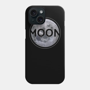Moon with lettering gift space idea Phone Case