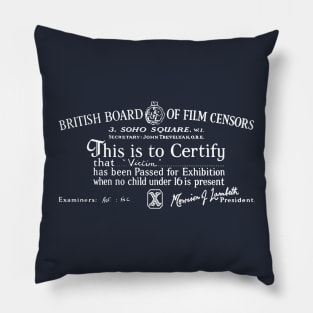 British Board of Film Censors Gives Victim an X Pillow