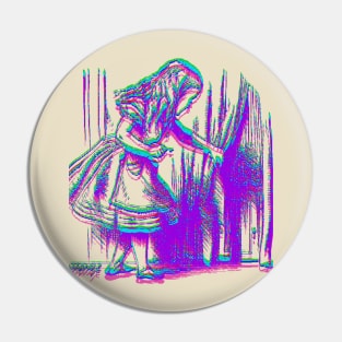 Alice in Wonderland Psychedelic Pin