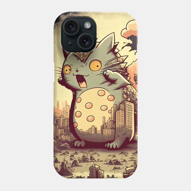 Beautiful disaster. Catzilla! Phone Case by JayD World