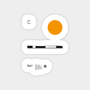 Barcelona Pavilion, Ludwig Mies van der Rohe, Minimal Architecture Bauhaus Design Magnet
